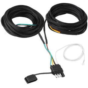 4 Pin 5 Wire Trailer Wiring Harness 22FT for Rewiring Trailer Both-Side Taillights, Boat Trailer Wiring Harness, 5 Wire 4 Pin Flat Trailer Connector, Brake Lights and Turn Signals