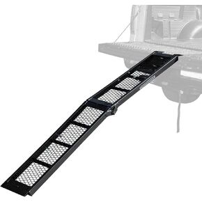 Rockland Heavy Duty Steel Loading Ramp 800 Capacity 80" x 11", Portable Folding Ramp for Motorcycles, Ebikes and ATVs, 1 Piece
