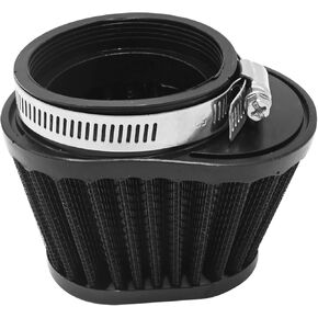 Motorcycle Air Filter Black Clip-on Air Filter Mushroom Head Intake Filter for Motorcycle Car and Mini Bike Cold Air Filters (55mm-2.16inch)