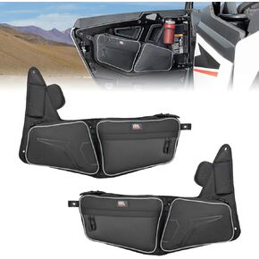 KEMIMOTO 2024/2025+ XP 1000 Front Door Bag Compatible With 2024/2025+ Polaris RZR XP 1000/4 1000 UTV Storage Bags Side Tool Bags PVC Wear Resistant Double Zippers