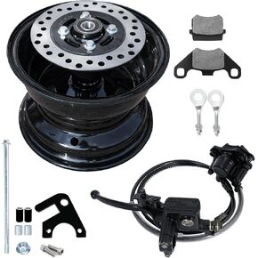 Rear Rim Disc Hydraulic Brake Kit For Coleman CT200U BT200X CT200U-EX BT200X-G BT200X-O CT200U-EXR, Axis M200196cc Hisun 200cc Mini Bike