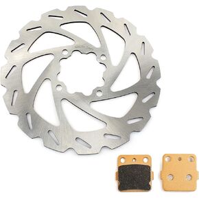 TARAZON Rear Brake Rotor Disc & Pads for Yamaha Banshee 350 1987-2006, Raptor 660 660R 2001-2005, Blaster 200 2003-2006, YFZ350, YFM660R, YFS200