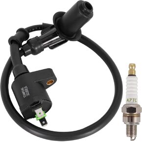 Racing Ignition Coil Electrode Spark Plug for 50cc 80cc 90cc 110cc 125cc 150cc Moped Scooter Chinese ATV Go Kart Pit Dirt Bike Engine Motorcycle High Performance