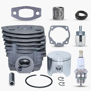 Nikasil Plated Cylinder Piston Bearing Kit For Husqvarna 51 55 For Rancher (46mm) Chainsaw Fuel Filter Line Gasket 503 16 91-71