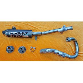 Performance Aluminum Exhaust Muffler For 1987 1988 1989 1990 1991 1992 1993 1994 1995 1996 1997 1998 1999 2000 2001 2002 2003 2004 Yamaha Warrior 350 YFM350 Complete System VER 2.0