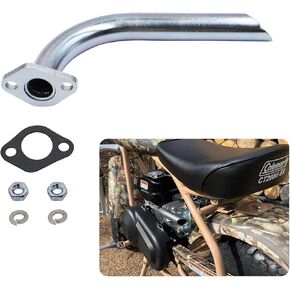 Header Exhaust Straight Pipe Fits for Coleman CT200U-EX KT196 Minibike 212 Baja Warrior Massimo MB200 Go Kart Predator