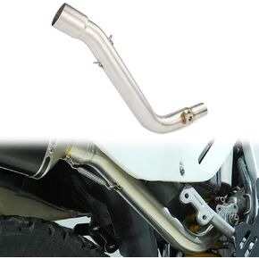 Motorcycle Exhaust Muffler Middle Link Pipe, Stainless Steel Exhaust Middle Pipe Compatible with DR650 SE 1996-2024