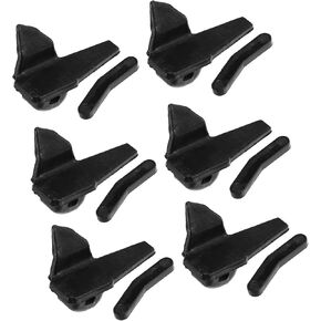 6 Set Tire Changer Insert Tire Demount Head Tire Machine Guard Wheel Side Protector for Mount Demount Duck Head Tyre Repair Black 2.05"x1.06"x1.30" Auto Replacement Parts
