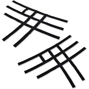Black Nerf Bar Nets Compatible with ATV Honda 2006-2011 TRX450R 400EX 400X 300EX Webbing