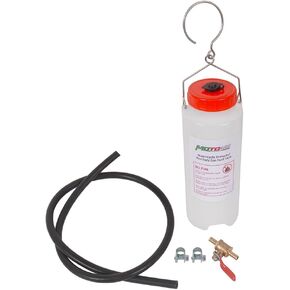 MOTO4U Auxiliary Gas Fuel Tank Universal Motorcycle Gas Tank Repair Tool Kit Auxiliary Fuel Tank 1L with Fuel Hose,Cut Off Valve and Lid with Air Outlet