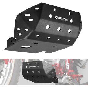 Black Skid Plate Bash Crash Plate Engine Bottom Protector Guard Cover Compatible with Honda XR650L 1993 1994 1995 1996 1997 1998 1999 2000 2001-2024,Aluminum Alloy Anodization