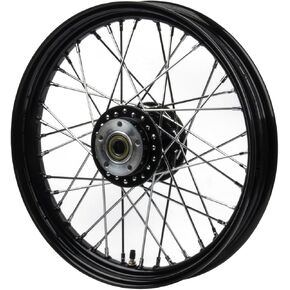 21" x 3.25" Front Wheel for '18-later Harley Street Bob Softail Standard 21 Inch FXBB FXBBS FXST Gloss Black Aluminum 40 Spokes Tubeless Wheel (21x3.25 Front)