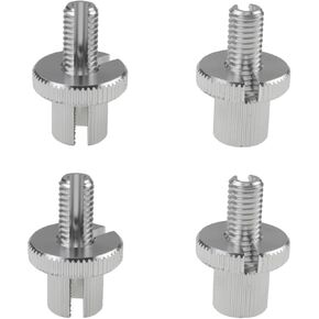 4 PCS M10 Clutch Brake Cable Adjuster Screw,Universal Brake Clutch Cable Line Adjuster Screw Adjusting Nut Bolt with Slotted 10MM for Motorcycle Motorbike Moped Scooter Dirt Bike-Silver
