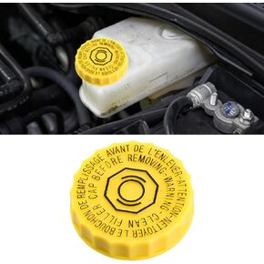 Brake Fluid Cap, Brake Master Cylinder Reservoir Cap Fluid Cap Replacement OEM# 4683656AB for Dodge Ram 1500 2500 3500, Jeep Wrangler JK Grand Cherokee, Chrysler Sebring