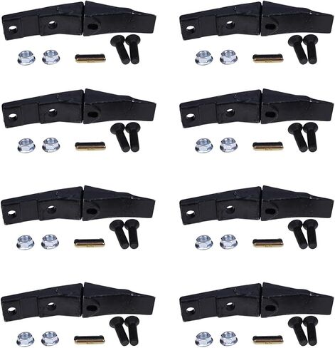 8Pcs Bucket Teeth Assembly 6737322Y 6737324 Compatible with Bobcat Style Bolt on Flush Mount Pin Skid Steer 6737322 6737326 6737325 in Saudi Arabia