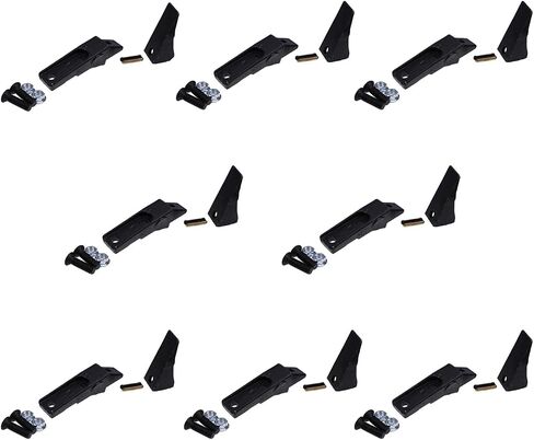 8Pcs Bucket Teeth Assembly 6737322Y 6737324 Compatible with Bobcat Style Bolt on Flush Mount Pin Skid Steer 6737322 6737326 6737325 in Saudi Arabia