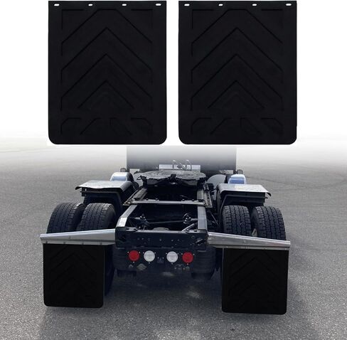 24 x 24Inch Mud Flaps for Semi Trucks TPE Tractor Trailer Heavy Duty Mudflaps Oversized Splash Guard, Cut Corner Design in Kuwait
