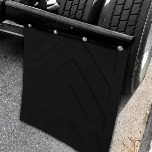 24 x 24Inch Mud Flaps for Semi Trucks TPE Tractor Trailer Heavy Duty Mudflaps Oversized Splash Guard, Cut Corner Design in Kuwait