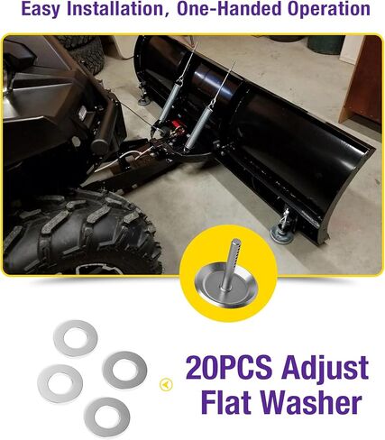 أحذية محراث الثلج لبولاريس، قطعتان من أحذية التزلج شديدة التحمل لمحراثة الثلج ATV وUTV، أقدام محراث الثلج الصلبة القابلة للتعديل مع دبابيس وملحقات الغسالة المسطحة قطع غيار 2205071 2208864 in Kuwait