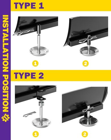 أحذية محراث الثلج لبولاريس، قطعتان من أحذية التزلج شديدة التحمل لمحراثة الثلج ATV وUTV، أقدام محراث الثلج الصلبة القابلة للتعديل مع دبابيس وملحقات الغسالة المسطحة قطع غيار 2205071 2208864 in Kuwait