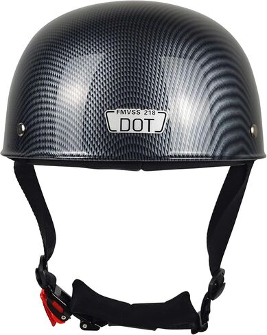 Baseball Motorcycle Helmet - Half Motorcycle Helmet, DOT Approved, Motorcycle Half Helmet for Chopper Moped Scooter Motorbike Electric in Saudi Arabia