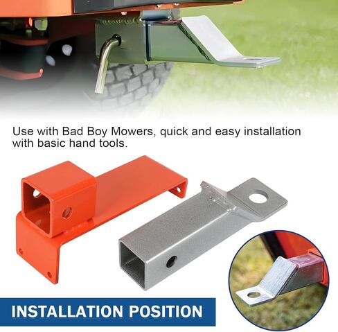 093-1118-98 Hitch Kit with Pin Replacement for Bad Boy Rambler, Magnum, ZT Elite, Avengers and 2018-2020 Mavericks 2" Rear Receiver Hitch 093-1118-98 & 093-1111-00 (Red) in Saudi Arabia