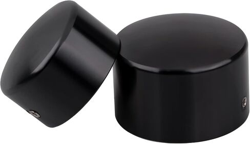 Aluminum Rear Axle Nut Caps Cover For Harley Softail FXST Slim FLS & Dyna FXD models 2008-2017, Black in Kuwait