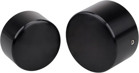 Aluminum Rear Axle Nut Caps Cover For Harley Softail FXST Slim FLS & Dyna FXD models 2008-2017, Black in Kuwait