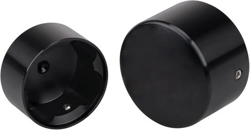 Aluminum Rear Axle Nut Caps Cover For Harley Softail FXST Slim FLS & Dyna FXD models 2008-2017, Black in Kuwait