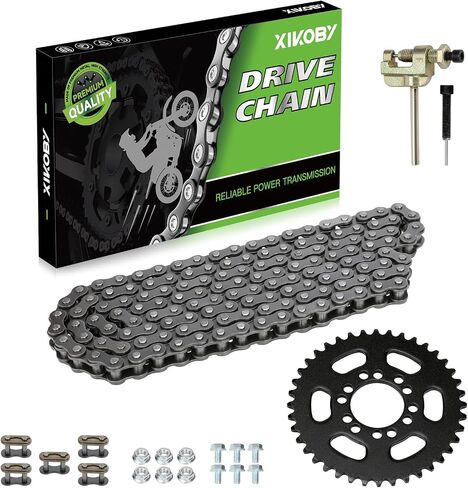 35 Chain 140 Links & Mini Bike Rear Sprocket 40 Tooth Compatible with Coleman CT100U CC100X Baja DB30 Dirt Bug Motovox MBX10 Mega Monster Moto MM-B80 Predator 212cc 97cc Go Kart Minibike Parts in Kuwait