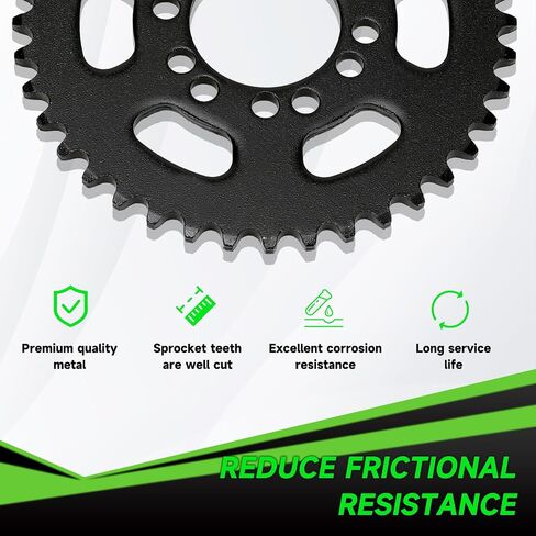 35 Chain 140 Links & Mini Bike Rear Sprocket 40 Tooth Compatible with Coleman CT100U CC100X Baja DB30 Dirt Bug Motovox MBX10 Mega Monster Moto MM-B80 Predator 212cc 97cc Go Kart Minibike Parts in Kuwait