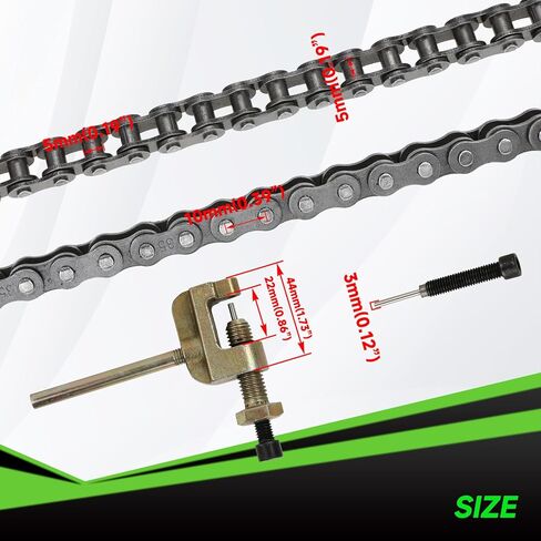 35 Chain 140 Links & Mini Bike Rear Sprocket 40 Tooth Compatible with Coleman CT100U CC100X Baja DB30 Dirt Bug Motovox MBX10 Mega Monster Moto MM-B80 Predator 212cc 97cc Go Kart Minibike Parts in Kuwait