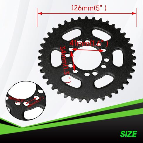 35 Chain 140 Links & Mini Bike Rear Sprocket 40 Tooth Compatible with Coleman CT100U CC100X Baja DB30 Dirt Bug Motovox MBX10 Mega Monster Moto MM-B80 Predator 212cc 97cc Go Kart Minibike Parts in Kuwait