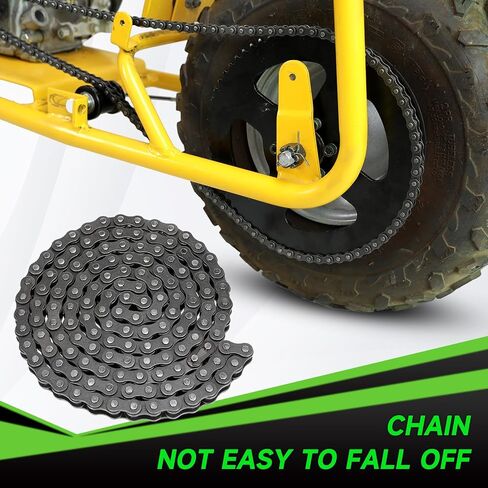 35 Chain 140 Links & Mini Bike Rear Sprocket 40 Tooth Compatible with Coleman CT100U CC100X Baja DB30 Dirt Bug Motovox MBX10 Mega Monster Moto MM-B80 Predator 212cc 97cc Go Kart Minibike Parts in Kuwait