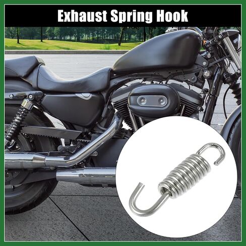 Motoforti Motorcycles Universal Exhaust Pipe Spring 40mm 1.57" Stainless Steel Exhaust Pipe Spring Hook Modified Accessory Long-lasting in Saudi Arabia