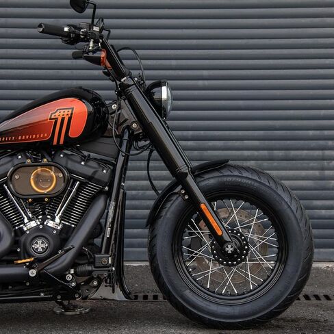 21" x 3.25" Front Wheel for '18-later Harley Street Bob Softail Standard 21 Inch FXBB FXBBS FXST Gloss Black Aluminum 40 Spokes Tubeless Wheel (21x3.25 Front) in Saudi Arabia