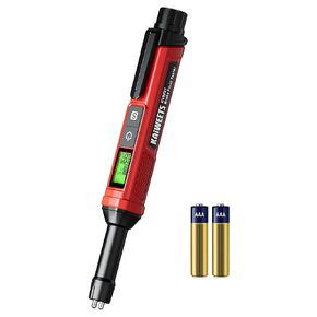 KAIWEETS Brake Fluid Tester Pen with Corrosion Resistance Probe, High-Precision Brake Fluid Moisture Tester with Data Hold Function, Buzzer Alarm, 3 Colors Backlight, Calibrated for DOT3, DOT4, DOT5.1