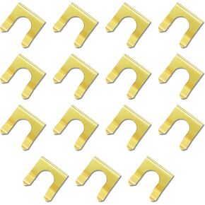 Metal Brake Line Clips, U Shaped Brake Hose Retaining Clips for Cars Motorcycles Trucks Brake Hose Retaining Clamp, Hose Retaining Clip Brake Hose Lock, Bracket Retaining Clips - 15PCS