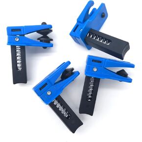 4 PCS Car Hose Stopper, Three-dimensional Pipe Clamp Replacement, Banjo 3/8In 5/16In 1/2In Waterproof Durable Vehicle Fastening Clamp Accessories, Universal for Most Cars (Blue)