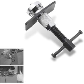 1 PC Car Brake Cylinder, 8.26" x 4.52" x 1.96" Alloy Brake Pad Disc Brake Adjustment Replacement Caliper Compression Tool, Modification Replacement Repair Parts, for Cars (Black & Silver)