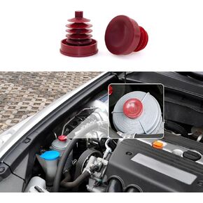2PCS Power Steering Reservoir Cap, Hydraulic Power Steering Reservoir Cap, Replacement 53697-SB3-952 Power Steering Pump Reservoir Cap Plug Cover, Compatible with Honda Accord Odyssey Crv Civic Rd5/7
