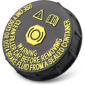 Brake Fluid Tank Reservoir Cap Fits for Nissan Rogue 2015-2023 Rogue Sport 2017 2018 2019 2020 2021 Brake Master Cylinder Oil Reservoir Tank Cap Replace 460204BA0A Black