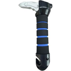3 in 1 Car Handle Assist for Elderly, Multifunctional Car Door Handle with Window Breaker Seatbelt Cutter, Portable Auto Cane Car Door Latch Support Handle for Seniors and Handicapped (Blue, 1PC)
