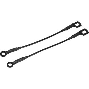 Motoforti Car Rear Tailgate Cables Lift Gate Support Straps, for Toyota Tacoma 1995-2003, 65770-04030, Metal Rubber, Black Silver Tone, 1 Pair