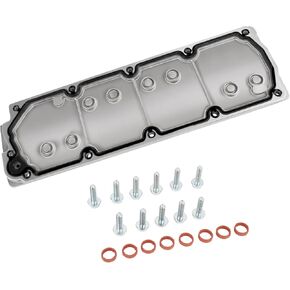 LS Gen 4 Engine Valley Pan Cover Plate with Gasket Bolts Kit Compatible with Ca-dil-lac Che-vro-let GM LS2 LS3 LS7 L92 12598832 12610141