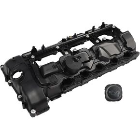 11127846359 Engine Valve Kit Cover with Gasket Bolts Compatible with M3 M4 M2 2015-2020 11127846359 for S55 3.0L L6 Engine 11-12-7-846-359