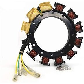 Stator for Mercury Yamaha 174-2386 Outboard 25 30 40 HP 398-852386T4 852386A4 65W-85510-00 65W-85510-10 4 Storke 2/3 Cylinder 16-Amp 1998-2008