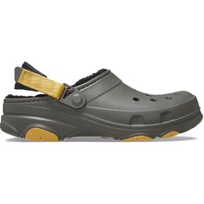 Crocs Unisex-Adult All Terrain Lined Clogs with Adjustable Heel Strap Black Men's 13, Women's 15 Medium