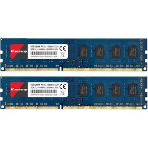 Kuesuny 8GB Kit (4GBX2) DDR3 1333 SODIMM RAM، PC3 10600 / PC3 10600S 204 Pin 1.5V CL9 Non-ECC Unbuffered 2RX8 Dual Rank لأجهزة الكمبيوتر المحمول