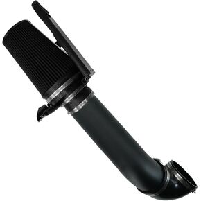 Marsflex Cold Air Intake Kit 4" & Filter Heat Shield for Chevy for GMC 1999 2000 2001 2002 2003 2004 2005 2006 Silverado Sierra Tahoe Avalanche Suburban Yukon Sierra 1500 2500 V8 4.8L 5.3L 6.0L Black